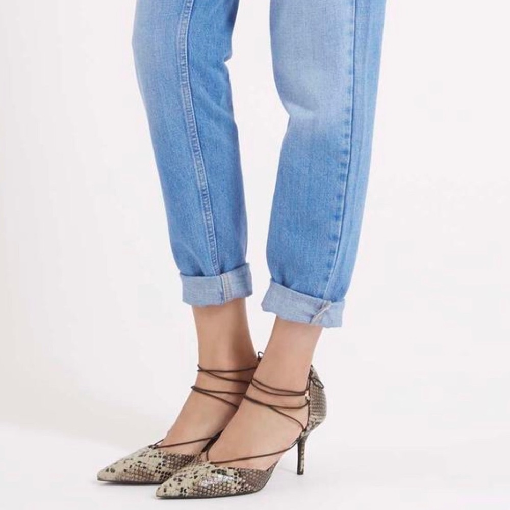 Topshop Jessica snakeskin pumps